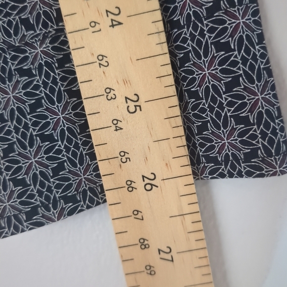 NWT Ted Baker Shirt Men's Large Black Geometric Flip Cuff Button Luxury Cotton - Picture 10 of 10